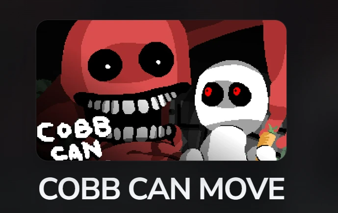 COBB CAN MOVE screenshot with Cobb reaching through a dark room