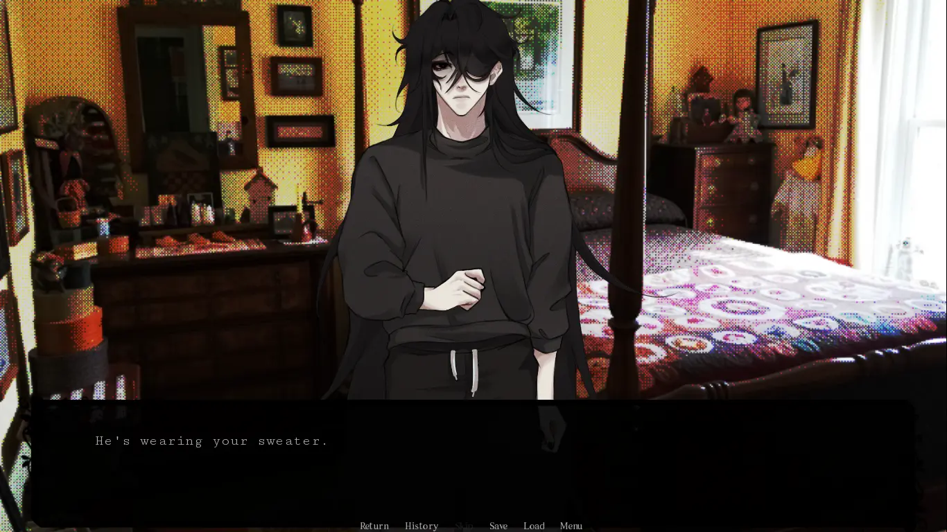 Home Is Where He Is screenshot highlighting the game's uneasy domestic mood