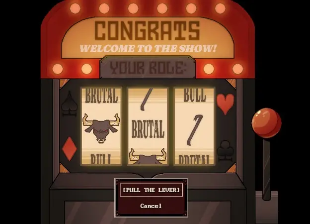 Jackpot Crash Course dialogue scene showing its visual novel gameplay