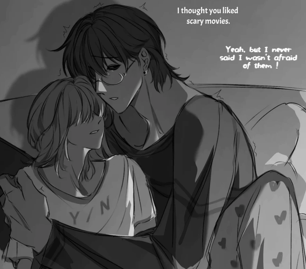 A shadowed visual novel scene from SURVIVE MIN