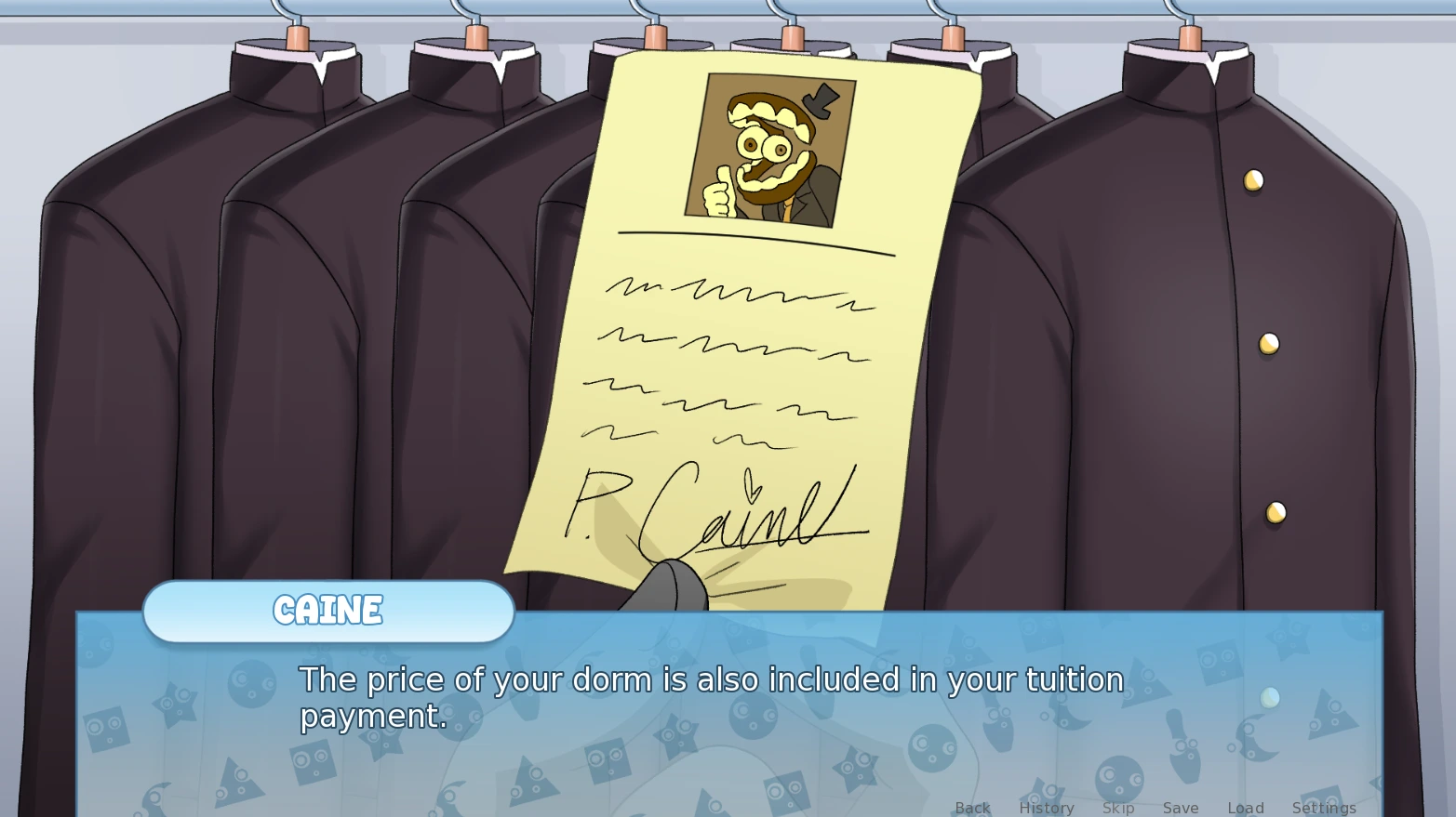TADC Dating Sim first route scene