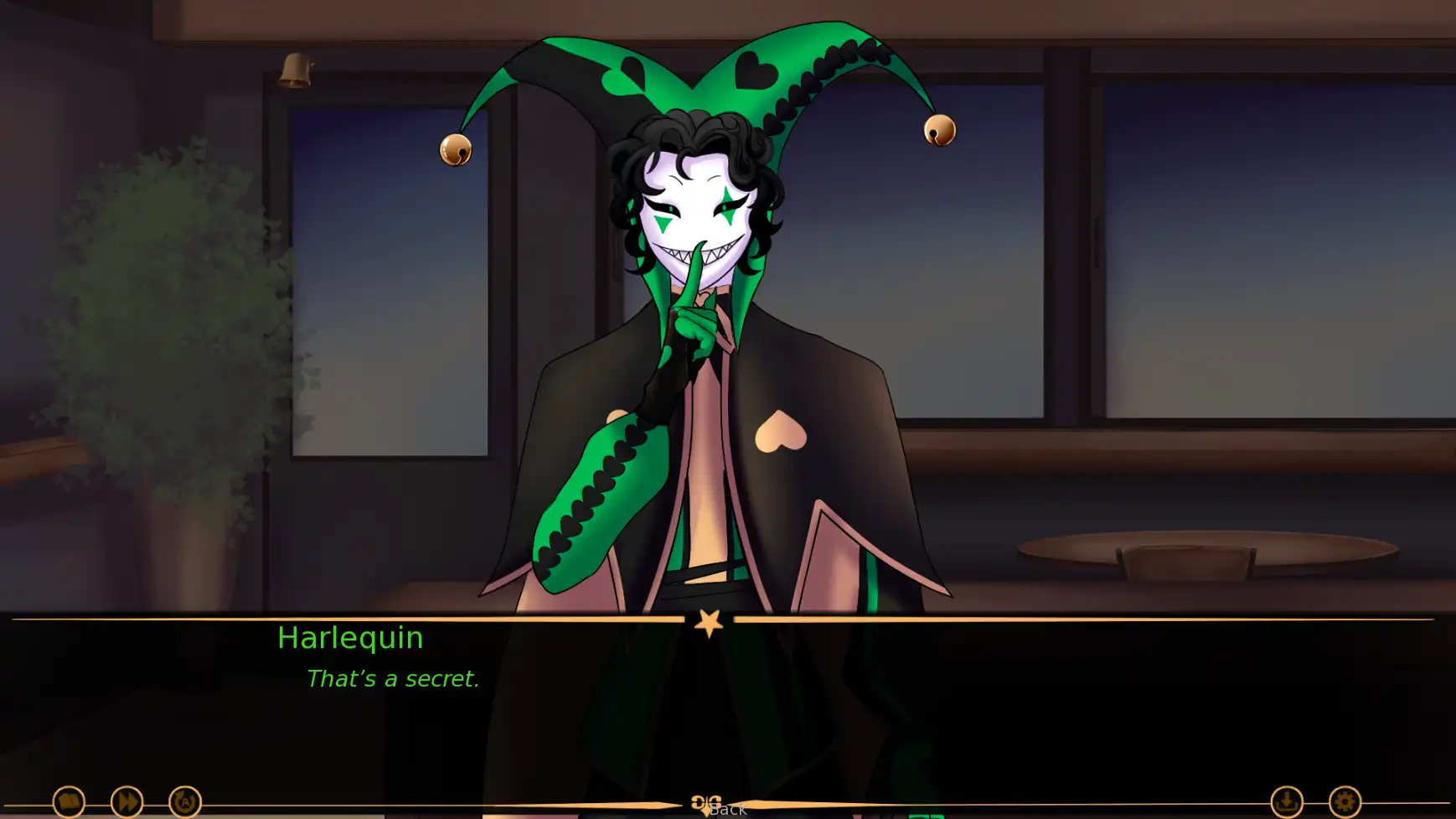 The Freak Circus screenshot featuring a circus character