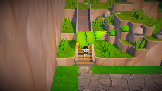 Trees Hate You screenshot showing another forest area with suspicious obstacles